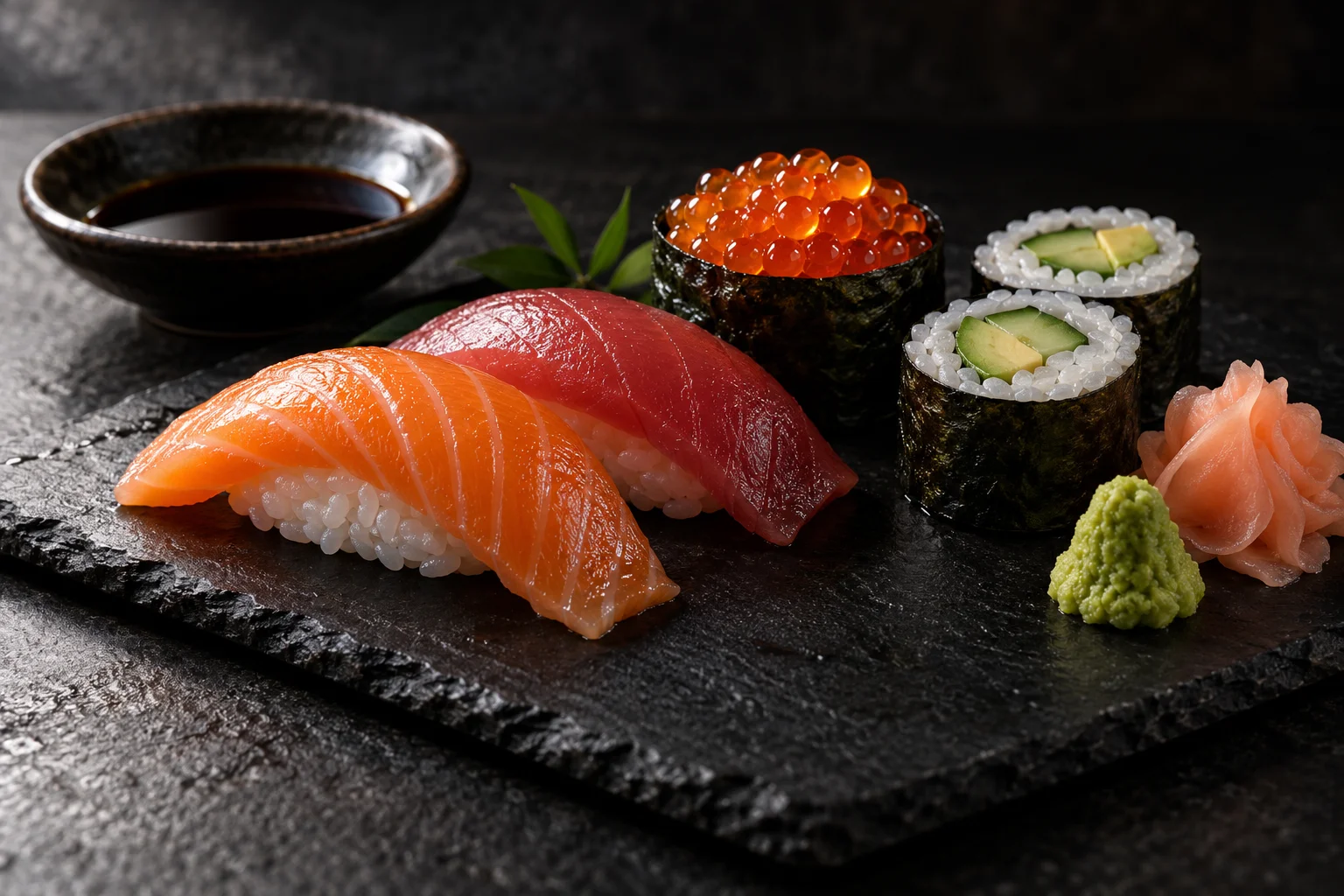 Sushi Platter on Slate