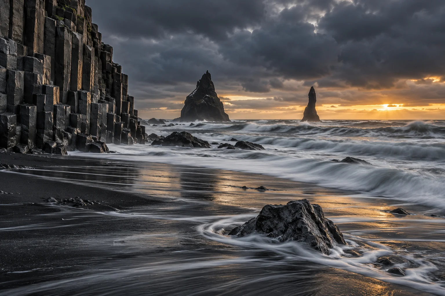 Volcanic Black Sand Coast