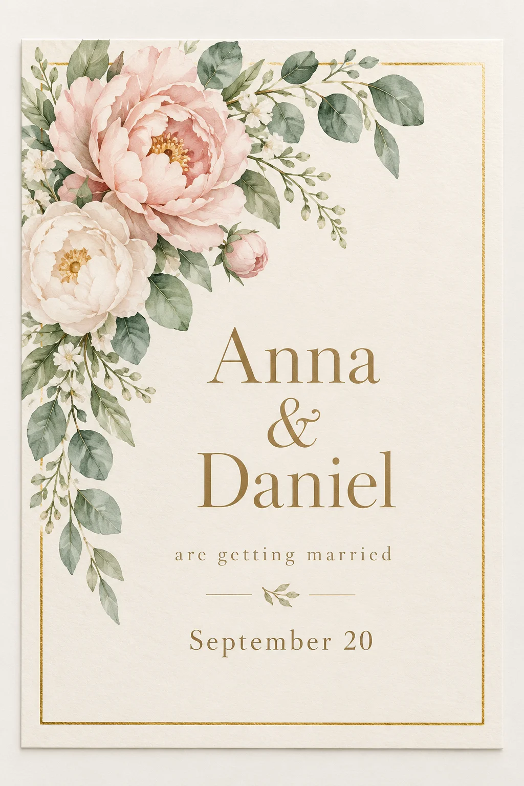 Elegant Wedding Invitation Card