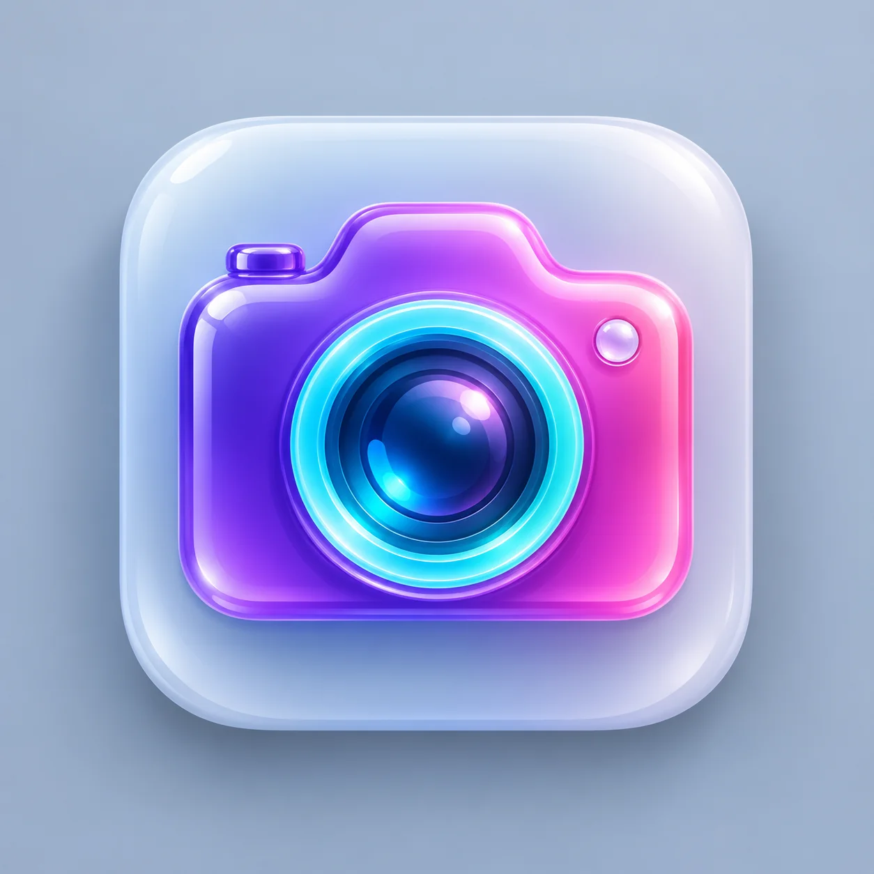 Glossy 3D App Icon Camera