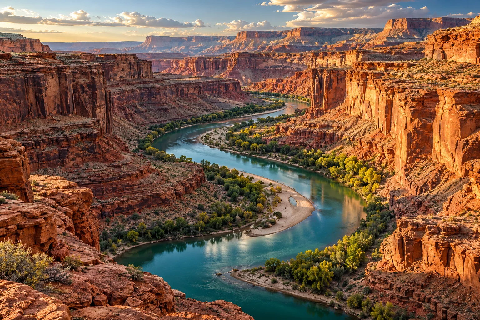 Red Rock Canyon with River
