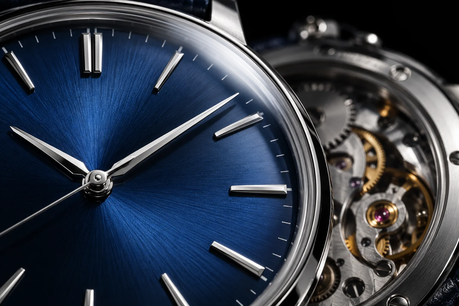 Mechanical Watch Dial Macro