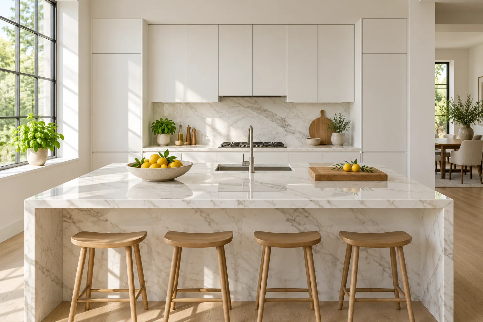 Minimalist White Kitchen