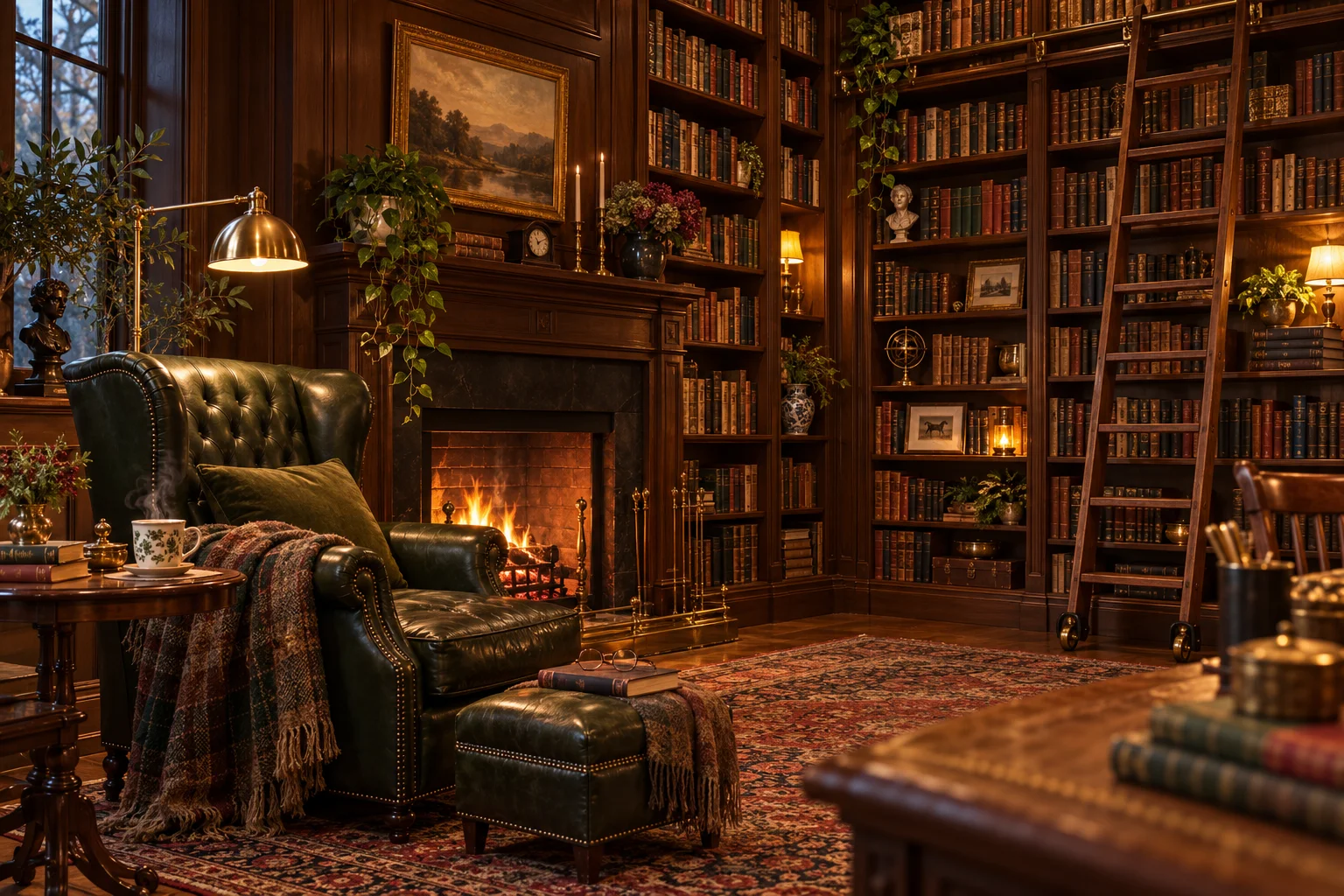 Cosy Home Library