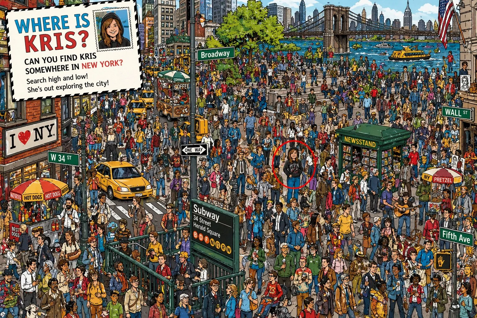 Where Is [Your Name] Crowd Search Poster