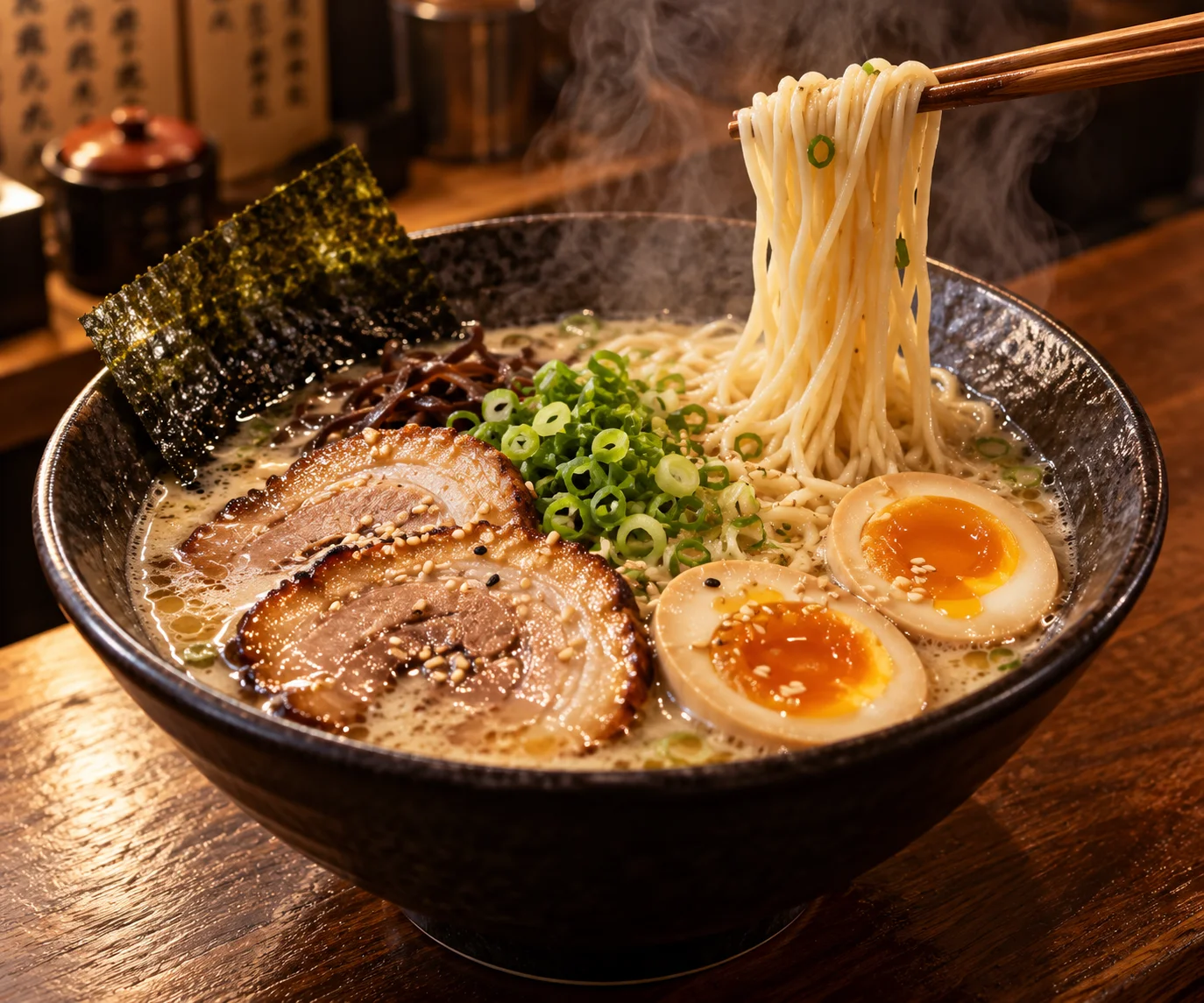 Steaming Ramen Bowl