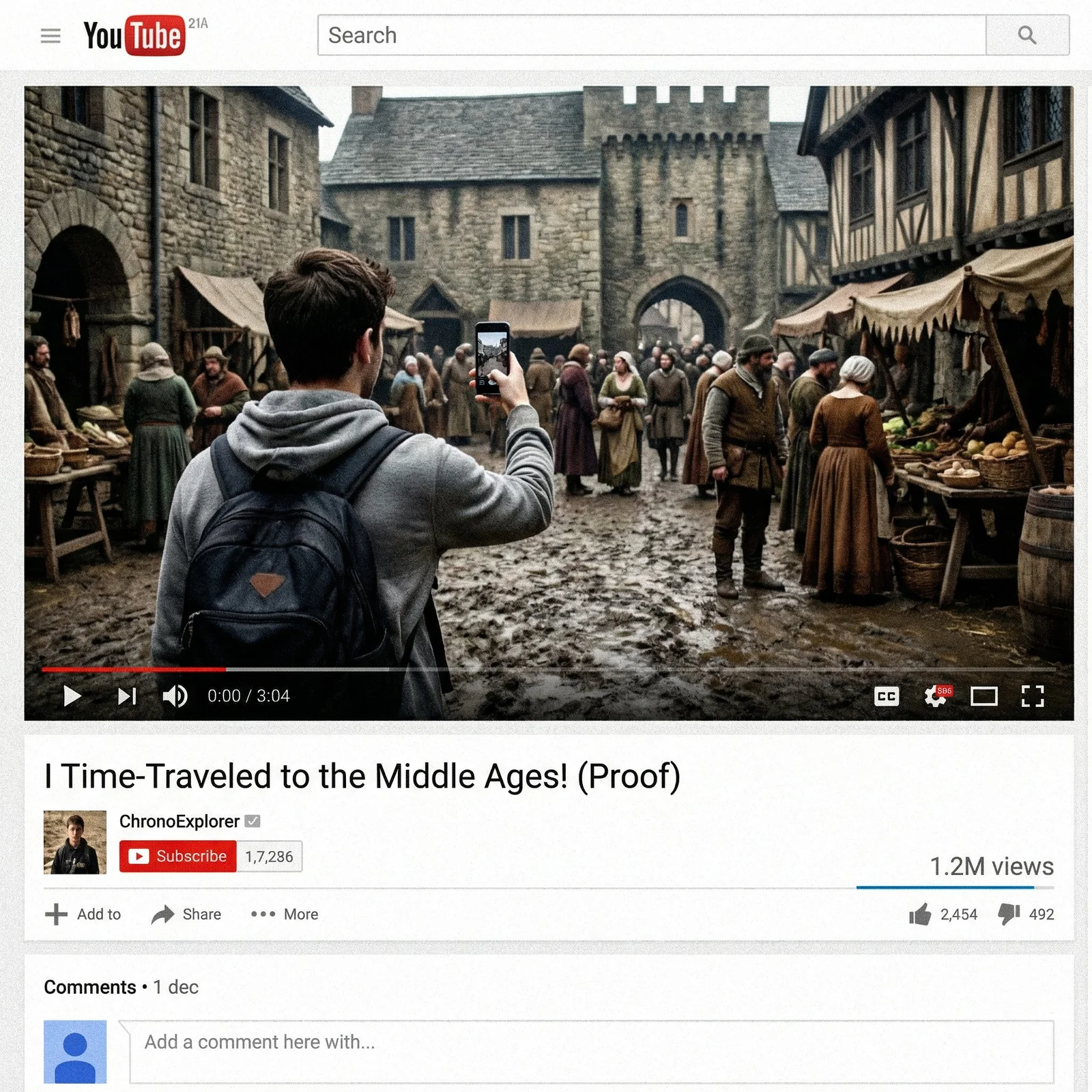 YouTube Time Travel Screenshot