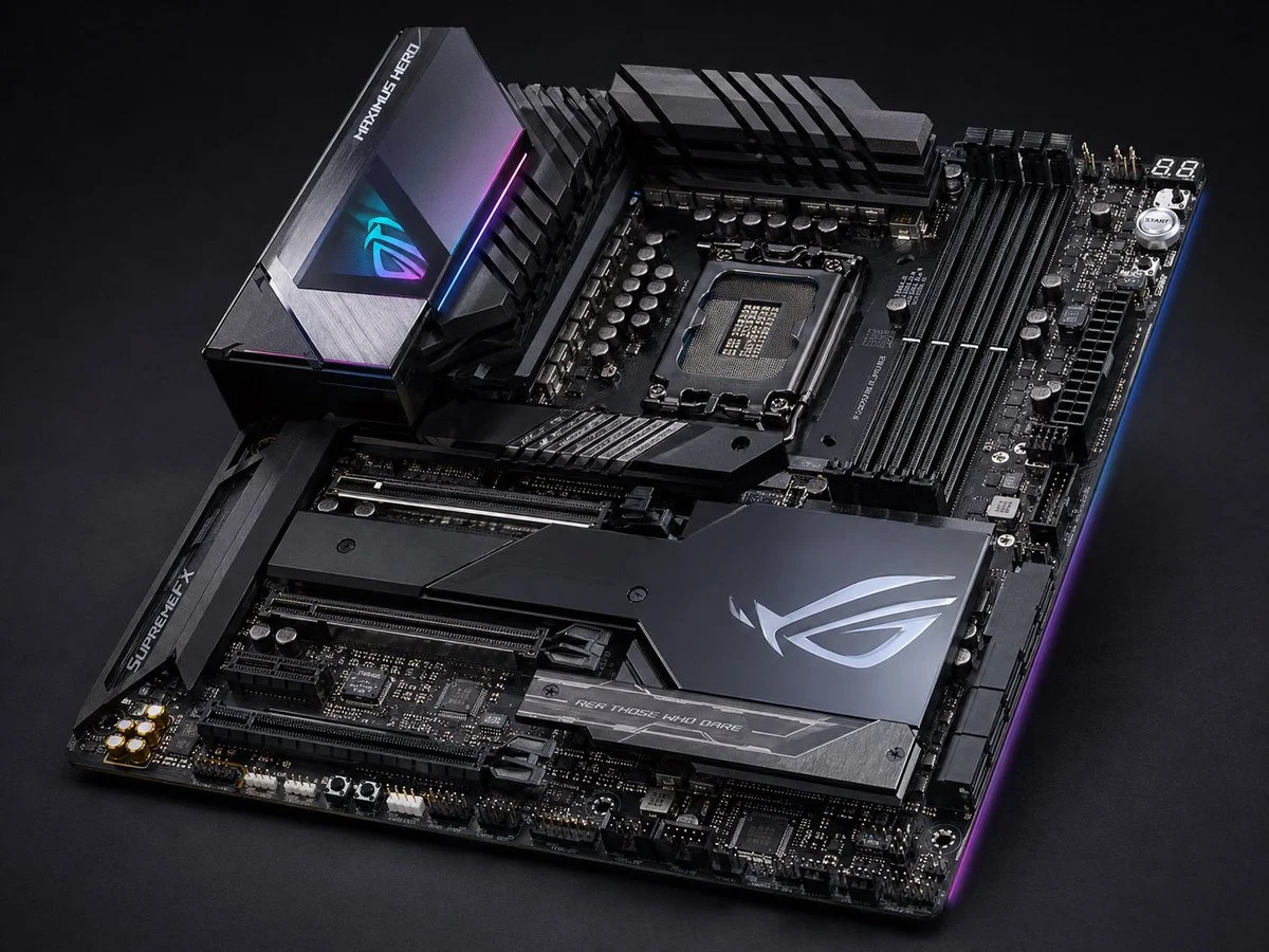 Premium Gaming Motherboard Studio Shot