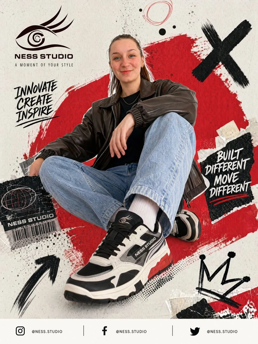 Streetwear Sneaker Poster Ad
