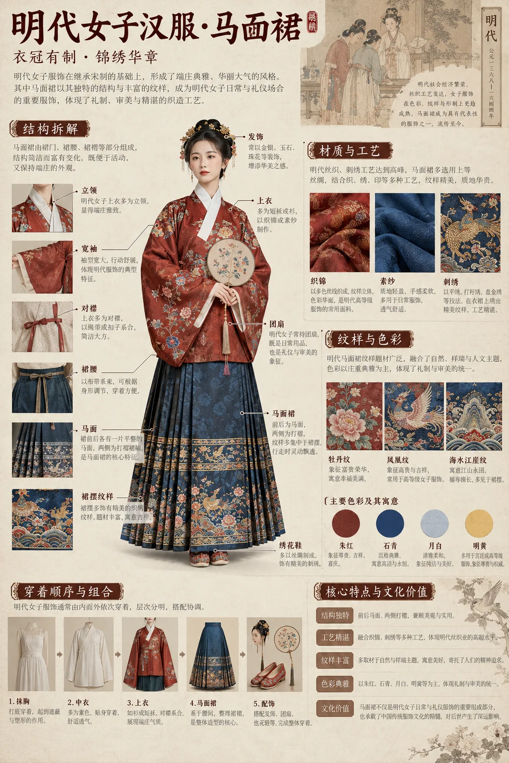 Museum Catalog-Style Chinese Disassembly Infographic