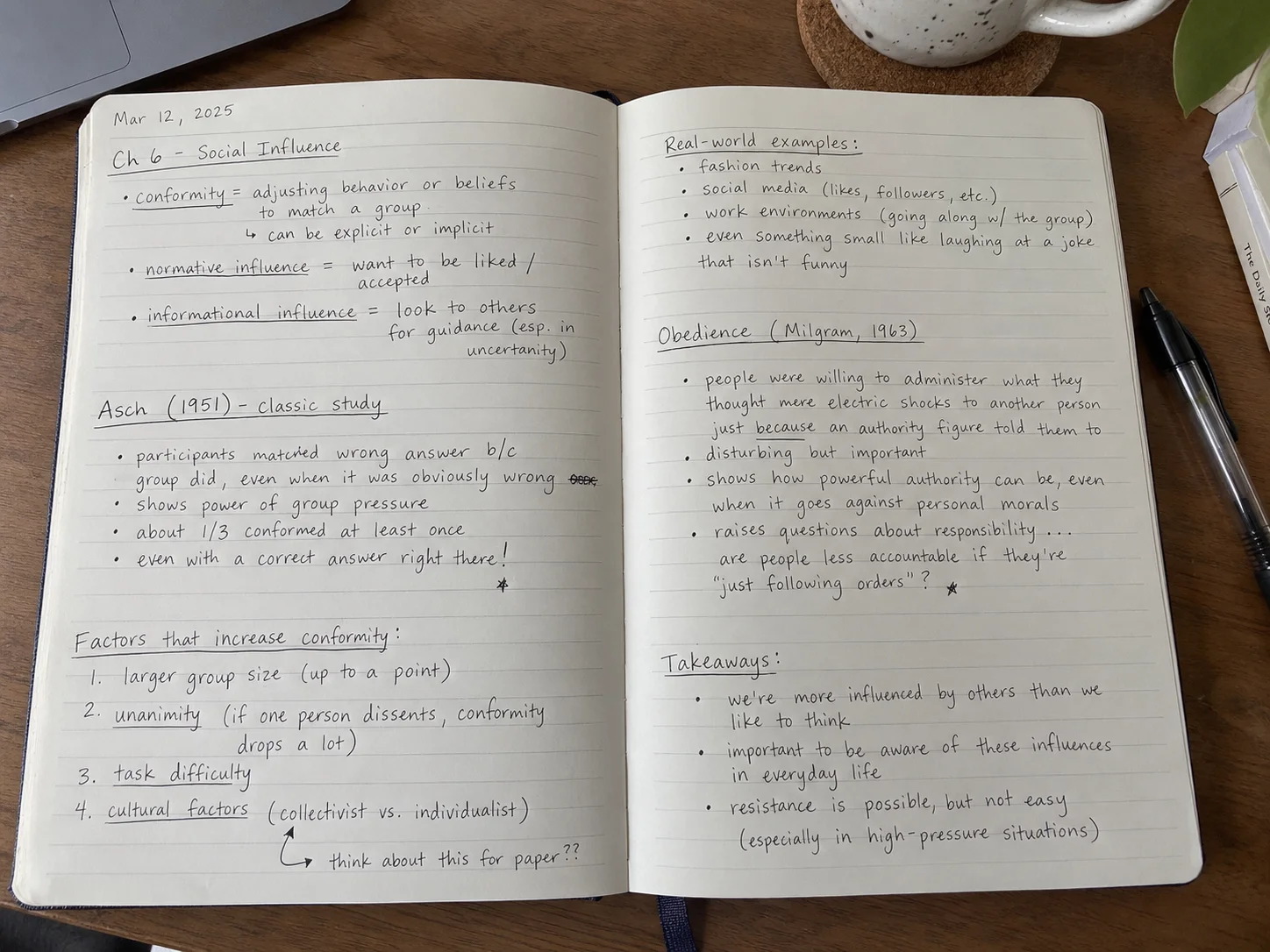 Handwritten Notebook Photo