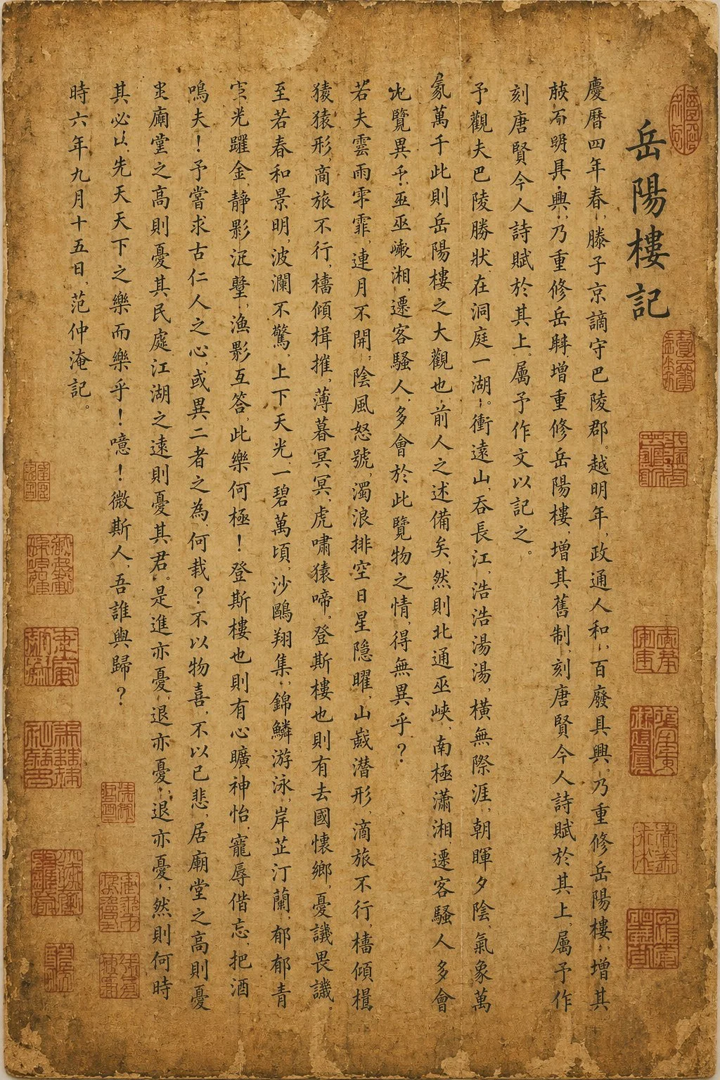 Chinese Calligraphy Manuscript Recreation