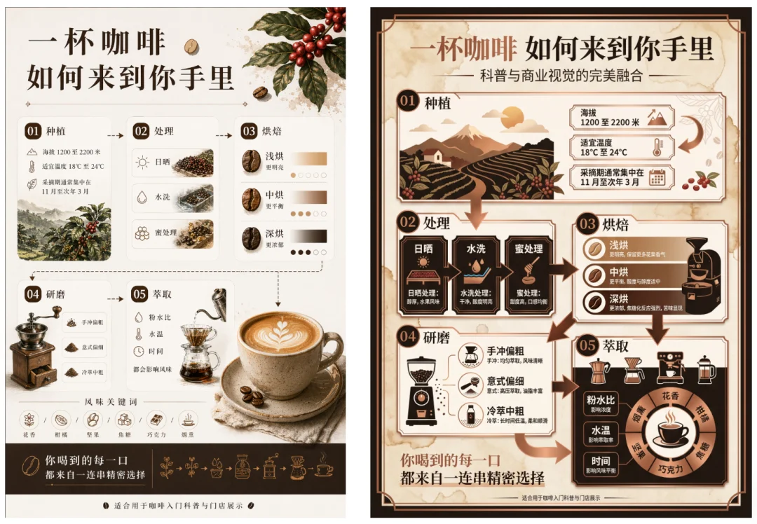 Coffee Journey Infographic